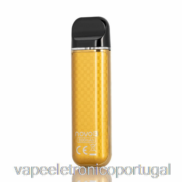 Vape Eletrônico Smok Novo 3 25w Pod Sistema Ouro Fibra De Carbono